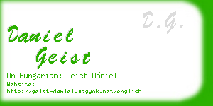 daniel geist business card