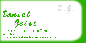 daniel geist business card